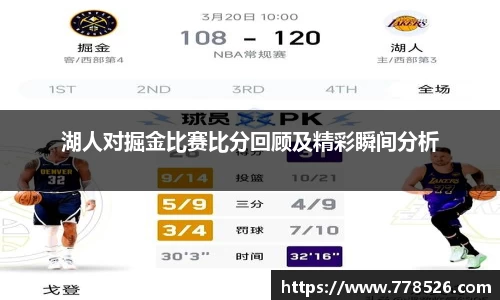 湖人对掘金比赛比分回顾及精彩瞬间分析